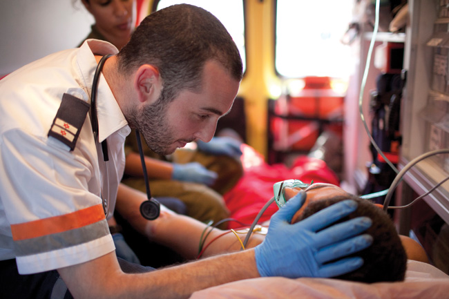Magen David Adom maintain a fleet of state-of-the-art ambulances — ready to respond and save lives.            
