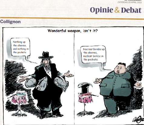 antisemitic cartoon de volksrant
