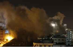 gaza tunnel weapons bombed