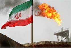 iran flag fire
