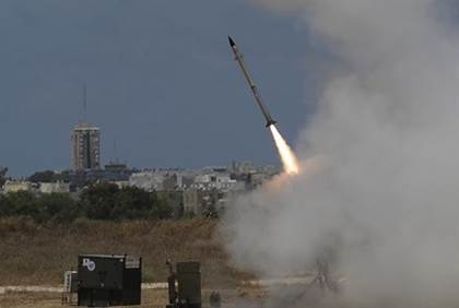 iron dome in action