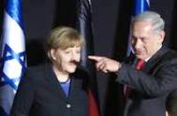 angela merkel netanyahu hitler shadow moustache