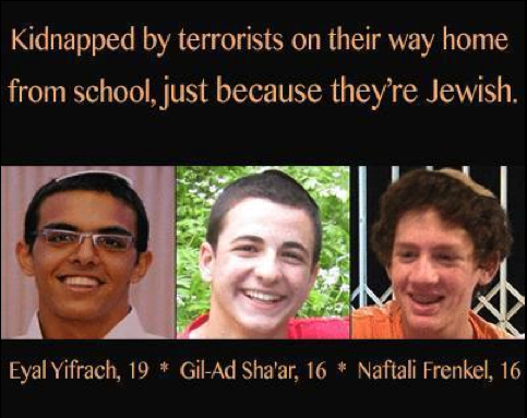 kidnapped israeli boys confirmed dead