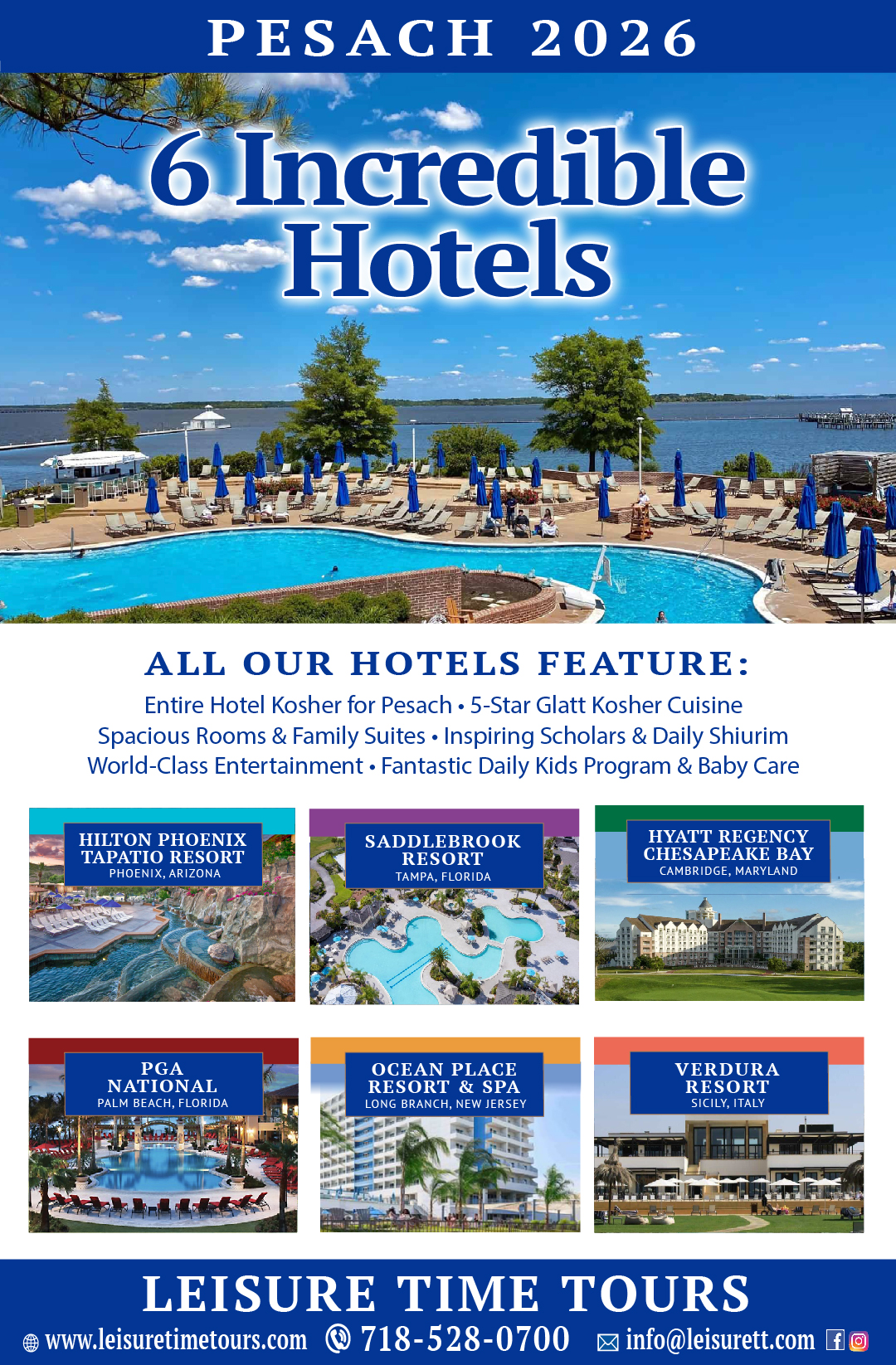 Leisure Time Tours Pesach 2025