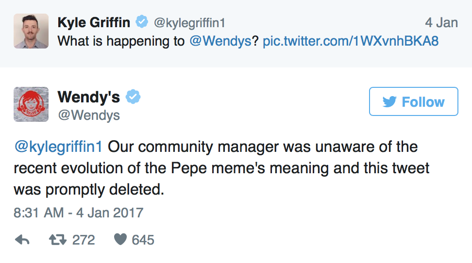 wendy s tweets white
